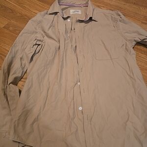 Oxford Men's Dress Shirt in Tan